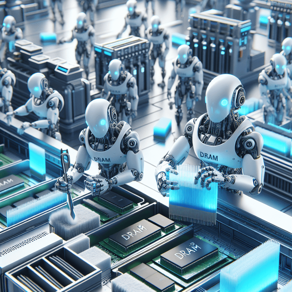 DRAM roboti vysávají paměťové čipy